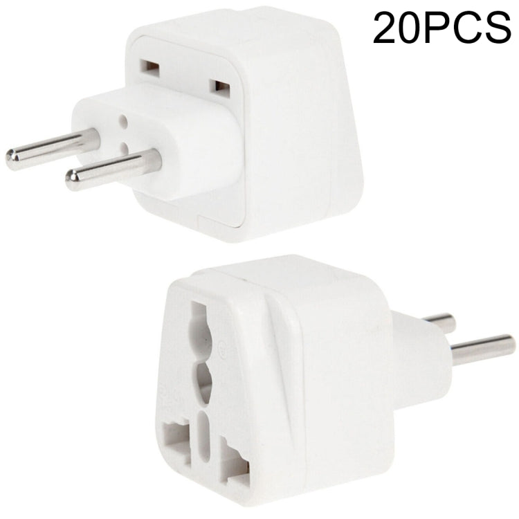 20PCS EU Plug Adapter Power Socket Travel Converter, EU Plug(20 PCS) EU Plug(20 PCS)