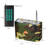 25W Bluetooth Voice Amplifier Bird Hunting Speaker Supports USB/TF/FM 1000m Remote Control, EU Plug, US Plug