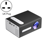T300 25ANSI LED Portable Home Multimedia Game Projector, EU Plug, UK Plug, AU Plug UK Plug Black