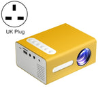 T300 25ANSI LED Portable Home Multimedia Game Projector, EU Plug, UK Plug, AU Plug UK Plug Yellow