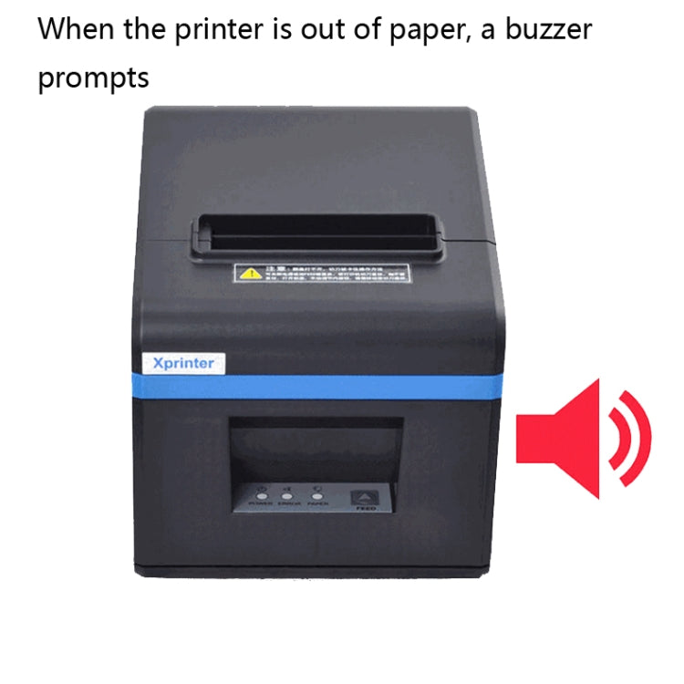 Xprinter XP-N160II Thermal Ticket Printing Machine Bluetooth Receipt Printer, US Plug, EU Plug, UK Plug