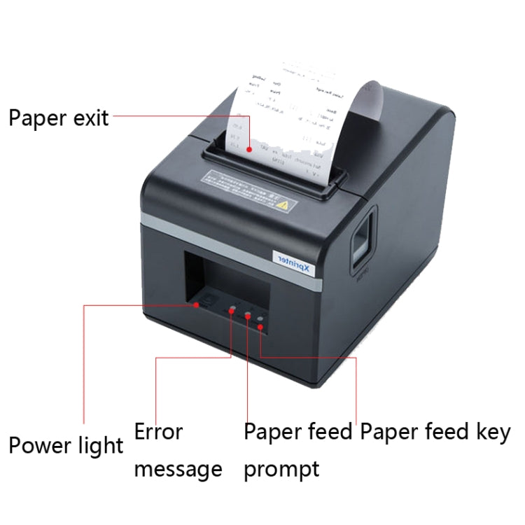 Xprinter XP-N160II Thermal Ticket Printing Machine Bluetooth Receipt Printer, US Plug, EU Plug, UK Plug