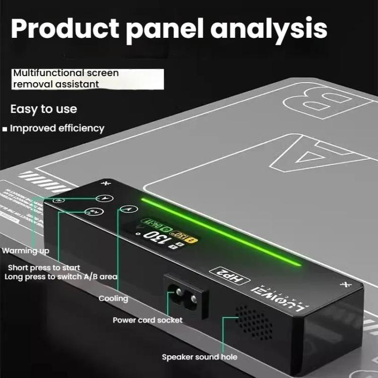 LUOWEI HP2 Screen Heating Table Constant Temperature Screen Removal Treasure Phone Tablet Screen Changing Removal Heating Separation, EU Plug, US Plug