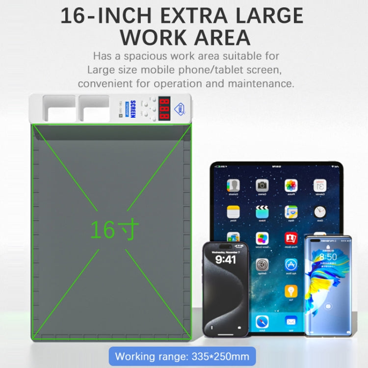 TBK-568A Professional LCD Screen Separate Machine, EU Plug, US Plug, UK Plug, AU Plug