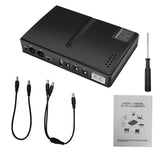 Uninterruptible Power Supply with DC Output 5V/9V/12V for Router, Modem, Security Camera, Mobile Phone, EU Plug, US Plug US Plug