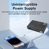 Uninterruptible Power Supply with DC Output 5V/9V/12V for Router, Modem, Security Camera, Mobile Phone, EU Plug, US Plug