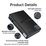 Uninterruptible Power Supply with DC Output 5V/9V/12V for Router, Modem, Security Camera, Mobile Phone, EU Plug, US Plug