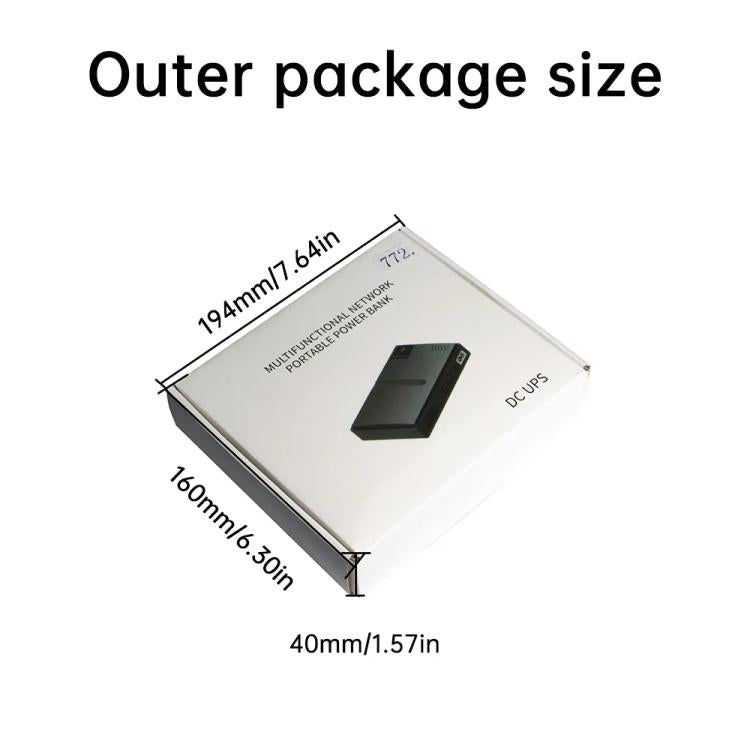 Uninterruptible Power Supply with DC Output 5V/9V/12V for Router, Modem, Security Camera, Mobile Phone, EU Plug, US Plug