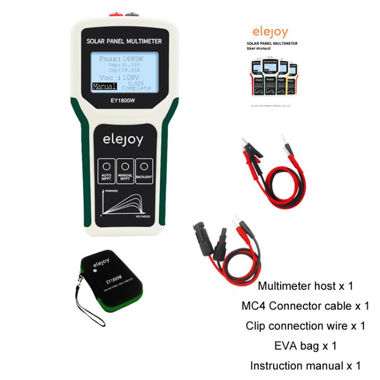Elejoy 1800W MPPT Solar Photovoltaic Panel Multimeter, EY1800W