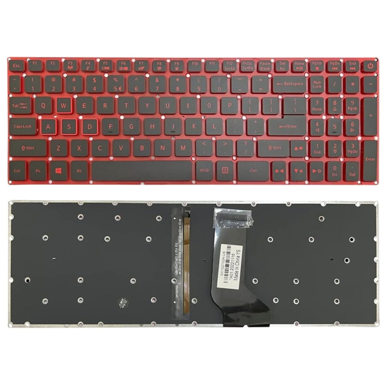US Version Red Backlight Laptop Keyboard, For Acer Nitro 5 AN515-41, For Acer Nitro 5 AN515-43, For Acer Aspire VN7-793G For Acer Nitro 5 AN515-41