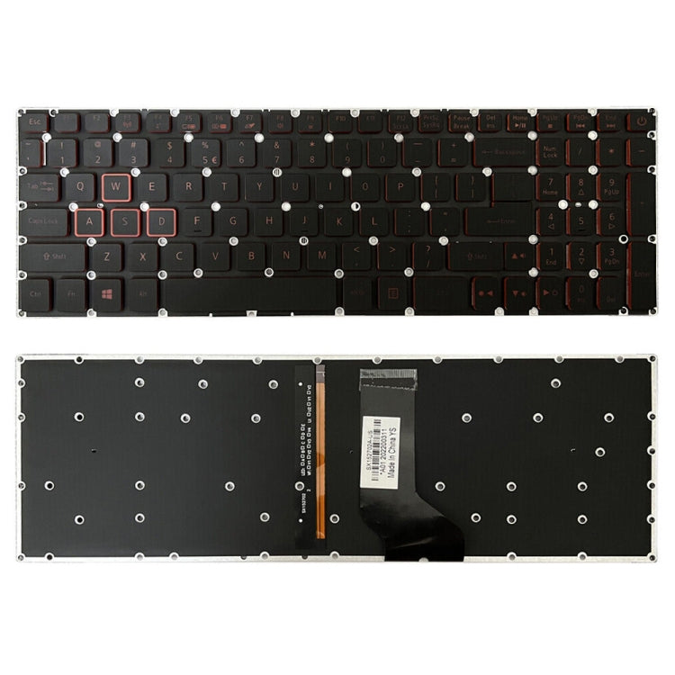 US Version Red Backlight Laptop Keyboard, For Acer Nitro 5 AN515-41, For Acer Nitro 5 AN515-43, For Acer Aspire VN7-793G For Acer Aspire VN7-793G