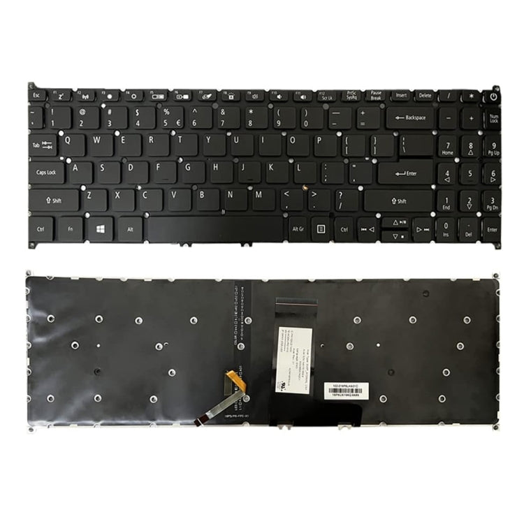 US Version Backlight Laptop Keyboard, For Acer R5-471, For Acer Swift 3 SF315-51, For Acer Swift 3 SF314-54 For Acer Swift 3 SF315-51