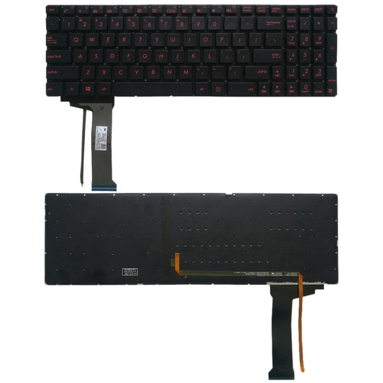 US Keyboard with Backlight for Asus GL551 GL551J GL551JK GL551JM GL551JW GL551JX G552 G552V G552VW G552VX FZ50JX GL752VW GL742VW, For Asus GL551 Silver (US), For Asus GL551 (US) For Asus GL551 (US) Black