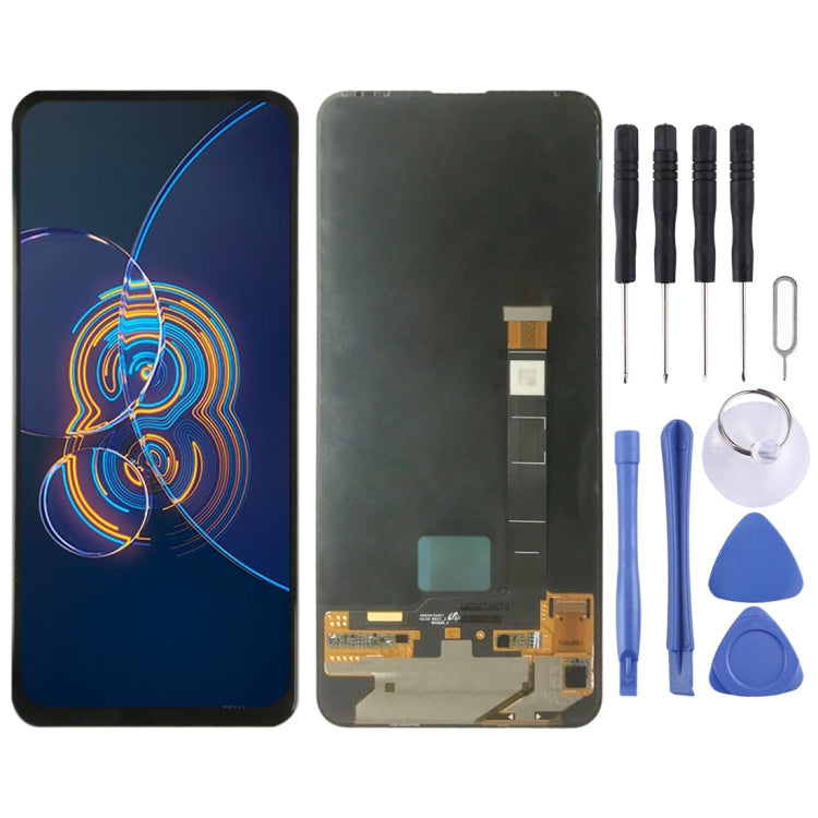 AMOLED Material LCD Screen and Digitizer Full Assembly for Asus Zenfone 8 Flip ZS672KS, For Asus Zenfone 8 Flip(AMOLED)