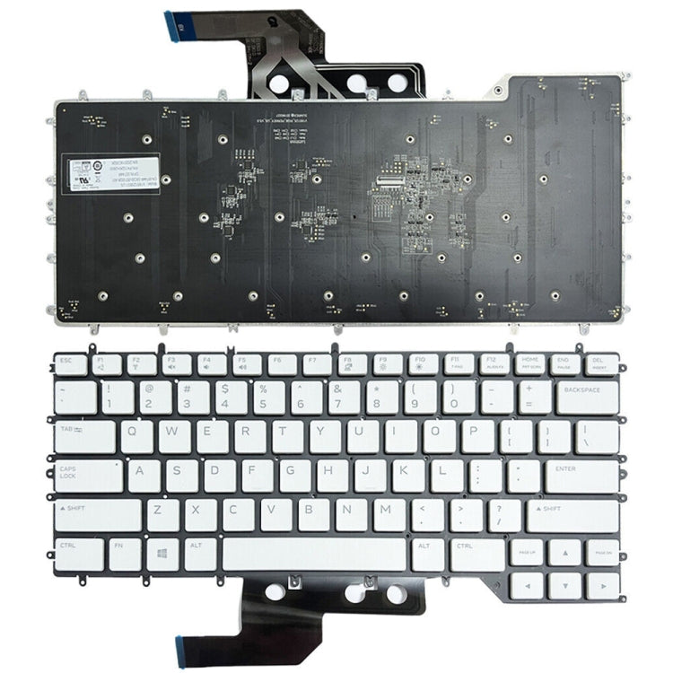 US Version RGB Backlight Laptop Keyboard, For Dell Alienware M15 / R3 / R4 For Dell Alienware M15 R3 R4 White 0Y00RH