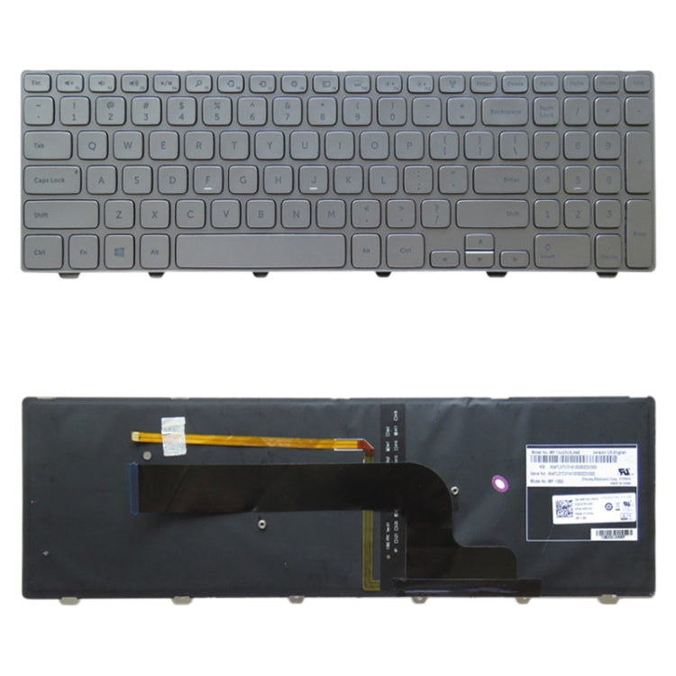US Version Keyboard with Keyboard Backlight for DELL Inspiron 15 7000 Series 7537 P36F, For DELL Inspiron 15 (US) For DELL Inspiron 15 (US)