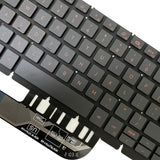 US Version Orange Backlight Laptop Keyboard, For Dell Inspiron G15 5510 5511 5515 5520