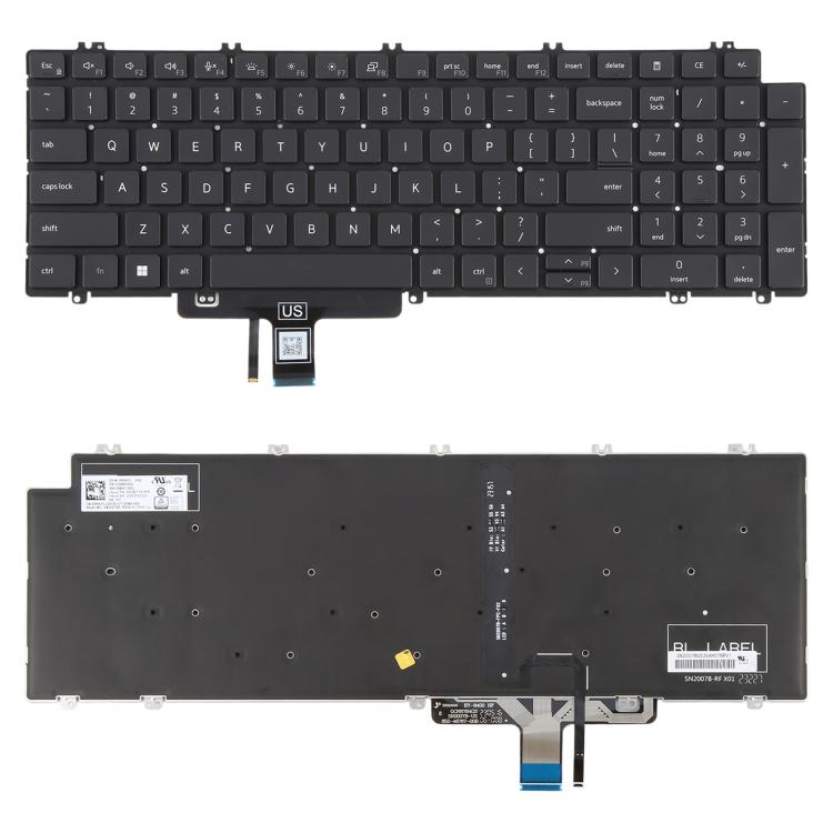 US Version Backlit Laptop Keyboard for Dell Latitude 3540 5520 5521 5530 5531 5540, For Dell Latitude 3540 For Dell Latitude 3540