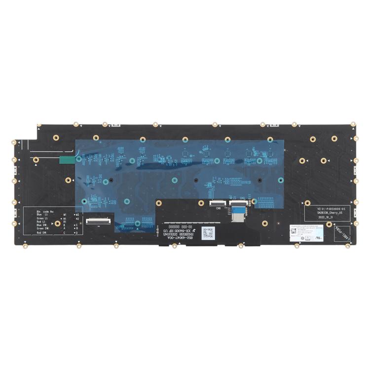 US Version RGB Backlit Laptop Mechanical Keyboard for DELL M16 R1 X16 R1 R2 W0X5N5, For DELL M16 R1 X16 R1 R2