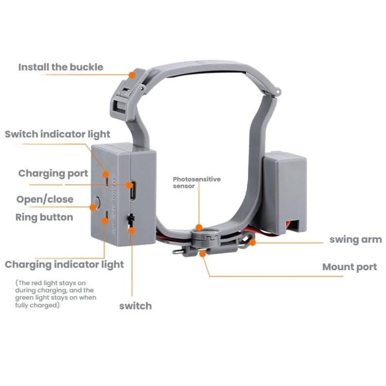For DJI AIR 3S/AIR 3 BRDRC Drone Airdrop Accessories, For DJI AIR 3S/AIR 3