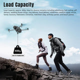 For DJI Mavic 4 Pro STARTRC Air-Dropping System Thrower Parabolic with Expansion Bracket, For DJI Mavic 4 Pro