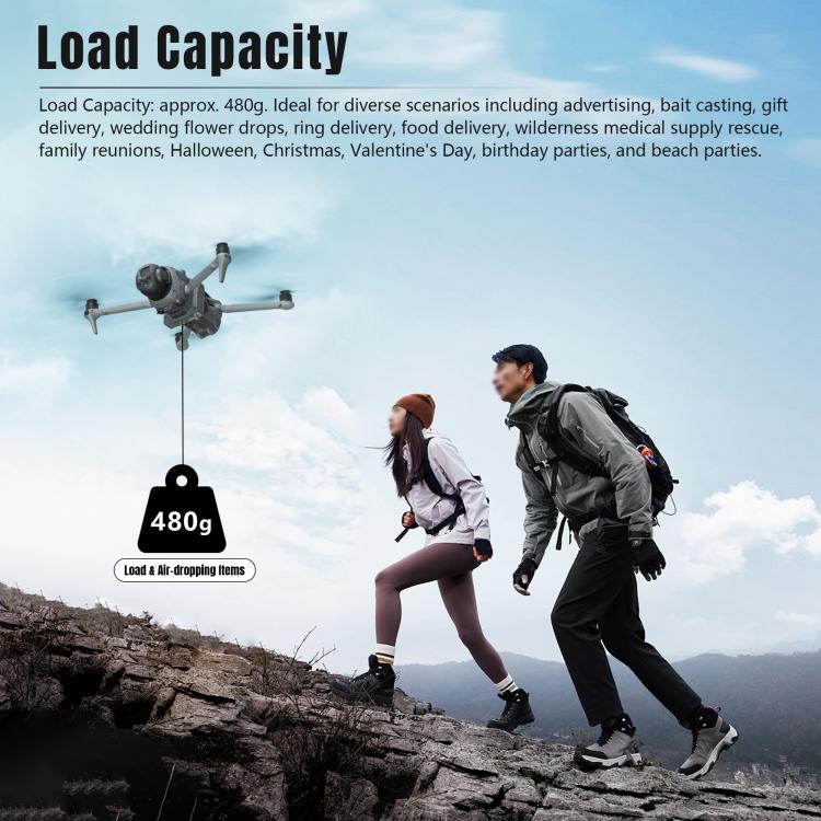 For DJI Mavic 4 Pro STARTRC Air-Dropping System Thrower Parabolic with Expansion Bracket, For DJI Mavic 4 Pro