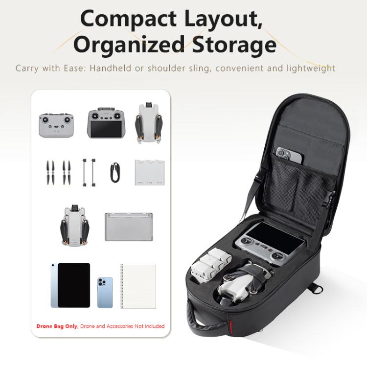 STARTRC Carry Hard Shell Shoulder Storage Bag For DJI Mini 4 Pro / Mini 3 Pro / Mini 4K / SE 2 / 2, For DJI Mini 4 Pro / Mini 3 Pro