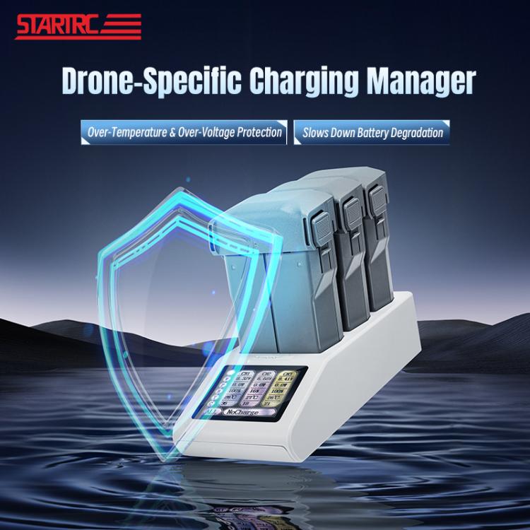 For DJI Mini 5 Pro / Mini 4 / Mini 3 Charging Butler Tri-Battery Charger Hub with Display Screen, For DJI Mini 5 Pro