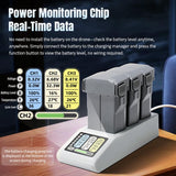 For DJI Mini 5 Pro / Mini 4 / Mini 3 Charging Butler Tri-Battery Charger Hub with Display Screen, For DJI Mini 5 Pro