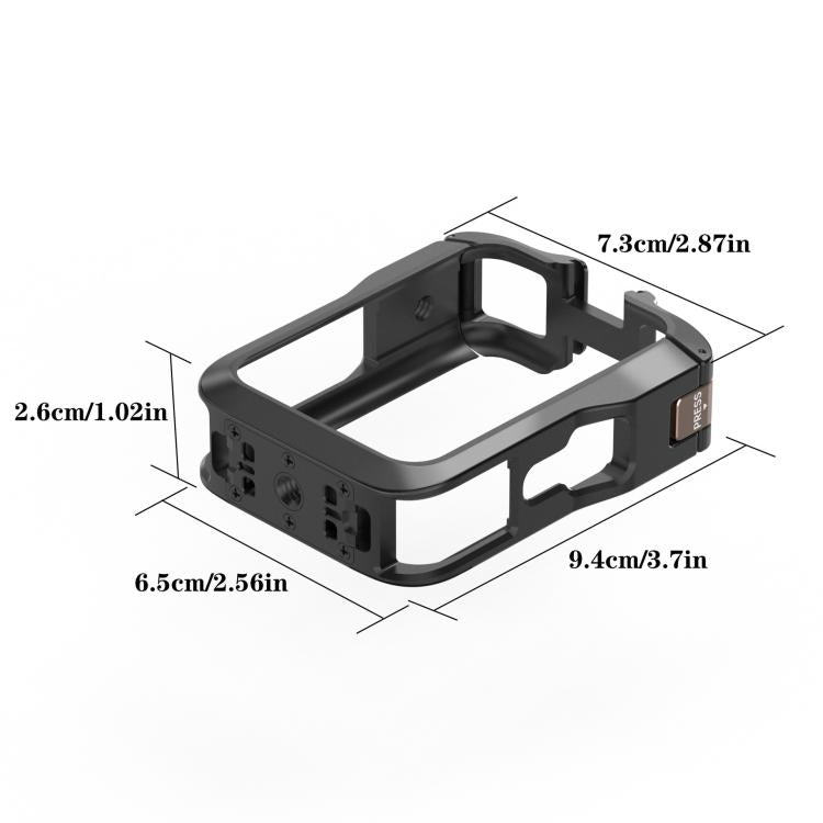Aluminium Alloy Magnetic Quick Release Expansion Frame Cage, For DJI Osmo 360 Magnetic Quick Release