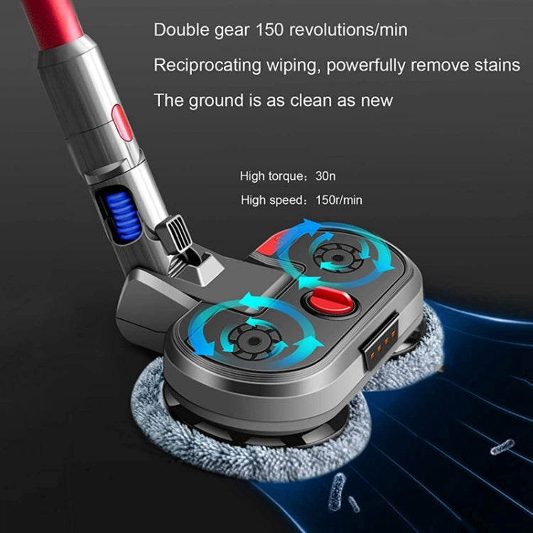 Vacuum Cleaner Electric Mopping Head Integrated Water Tank With 6pcs Rag, For Dyson V7 V8 V10 V11, For Dyson V15