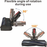 Vacuum Cleaner Floor Brush Head with Green LED Light, For Dyson V7 / V8 / V10 / V11, For Dyson V6, For Dyson V10 Slim / V12 Slim