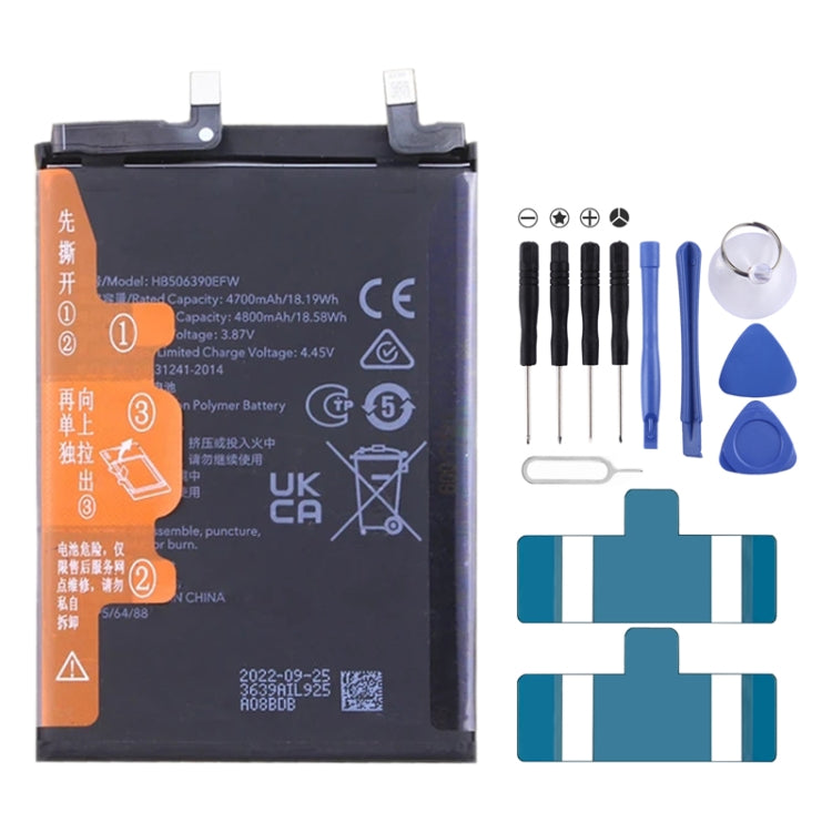 4800mAh Battery Replacement For Honor 70 FNE-AN00 / 80 Pro / 80 GT AGT-AN00 ANB-AN00 HB506390EFW, For Honor 70 / 80 Pro / 80 GT For Honor 70 80 Pro 80 GT