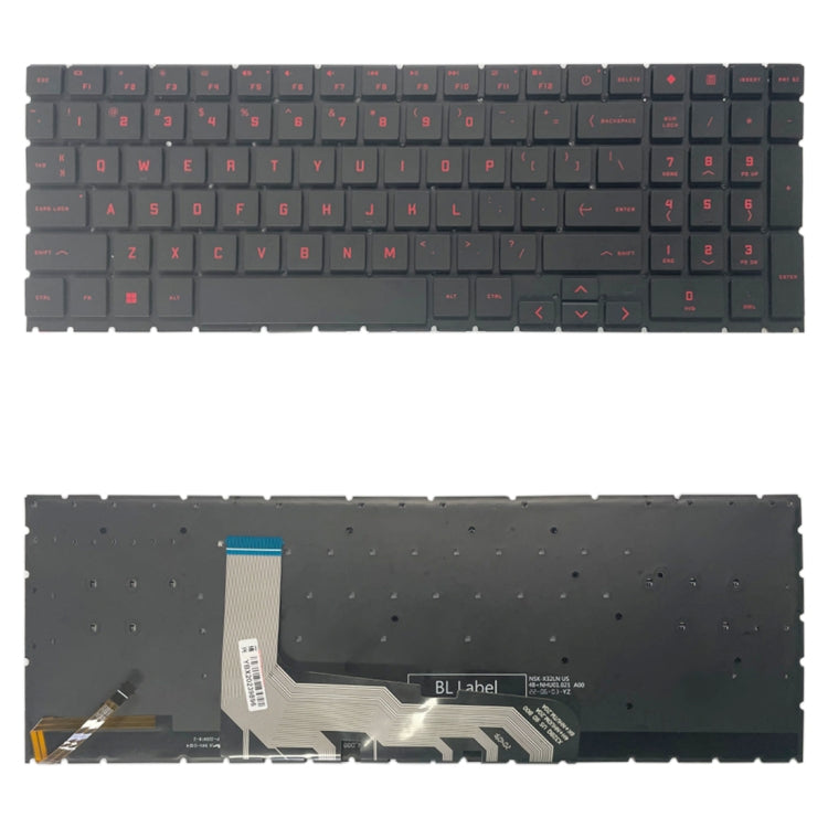 US Version Keyboard with Backlight / Number Key For HP OMEN 15 2020 15-EK 15-EN EK1016TX EK1000 EK0018 TPN-Q238 TPN-Q236, For HP OMEN 15 2020 For HP OMEN 15 2020