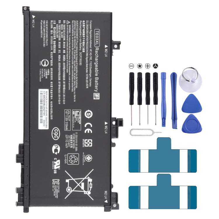 11.55V 61.6Wh 5150mAh Li-ion Battery For HP OMEN 15-bc011TX 15-bc012TX 15-bc013TX 15-AX015TX AX017TX TPN-Q173 HSTNN-UB7A 849910-850 TE03XL, For HP OMEN 15-bc011TX For HP OMEN 15-bc011TX