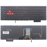US Version Laptop Backlight Keyboard, For HP Omen 17-AN / 17T-AN For HP Omen 17-AN 17T-AN