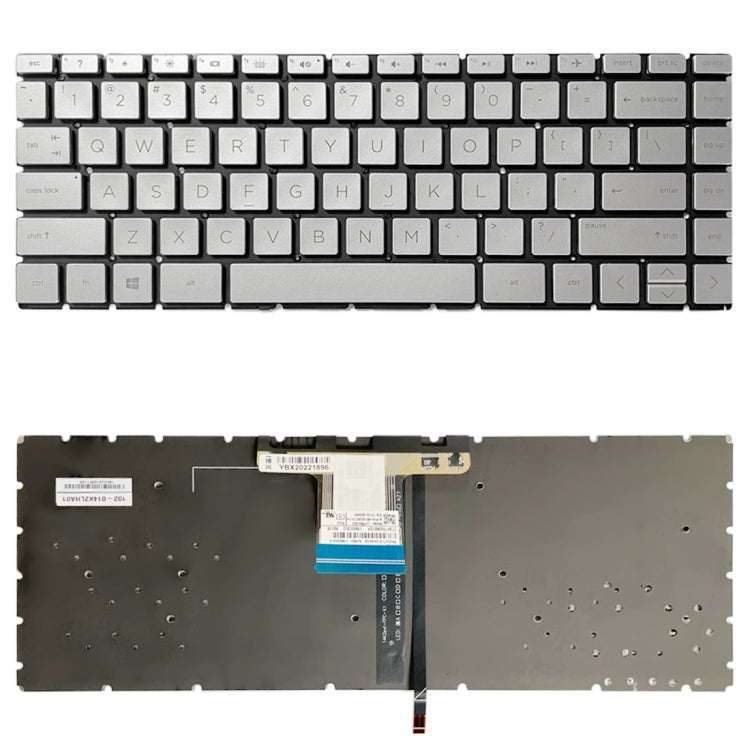 US Version Keyboard with Backlight For HP Pavilion x360 14-CE 14-DH 14-cd 14m-cd 14t-cd 14-CE000 L47854-171, For HP Pavilion x360 (Gold), For HP Pavilion x360 (Silver) For HP Pavilion x360 (Silver) Silver