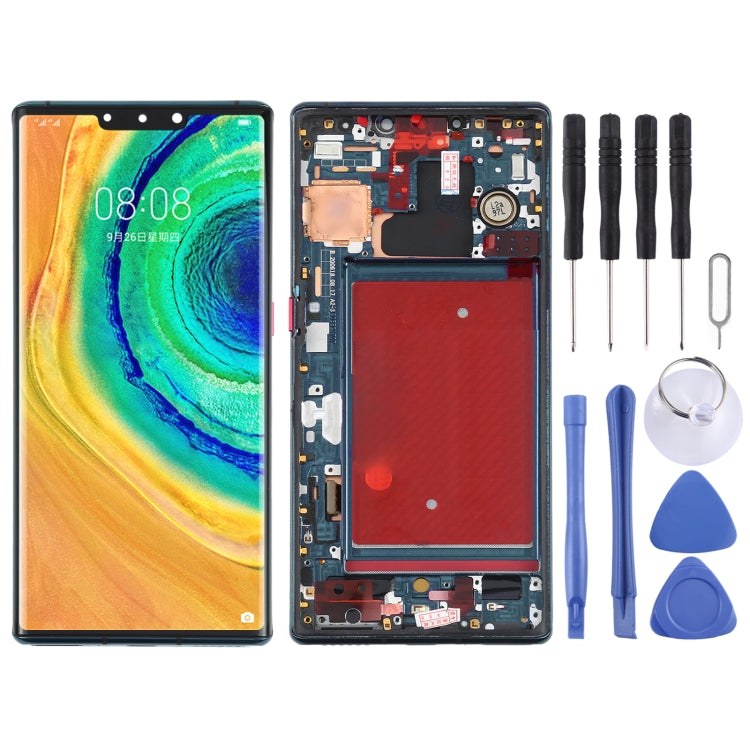 LCD Screen and Digitizer Full Assembly with Frame for Huawei Mate 30 Pro, For Huawei Mate 30 Pro For Huawei Mate 30 Pro Green