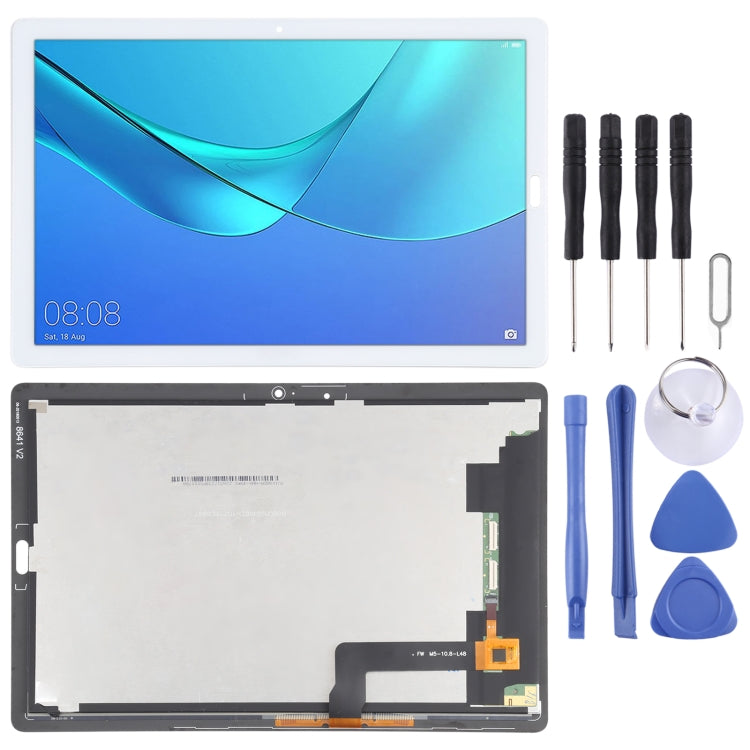 LCD Screen and Digitizer Full Assembly for Huawei MediaPad M5 10.8 inch / CMR-AL19 / CMR-W19, For Huawei MediaPad M5 10.8, For Huawei MediaPad M5 10.8 inch For Huawei MediaPad M5 10.8 inch White