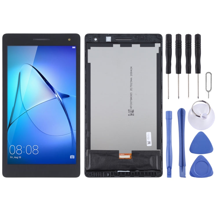 Original LCD Screen and Digitizer Full Assembly with Frame for Huawei MediaPad T3 7.0 3G BG2-U01, For Huawei MediaPad T3 7 3G For Huawei MediaPad T3 7 3G