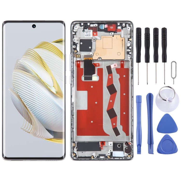 Original LCD Screen For Huawei nova 10 Digitizer Full Assembly with Frame, For Huawei nova 10 (Original) For Huawei nova 10 (Original) Silver