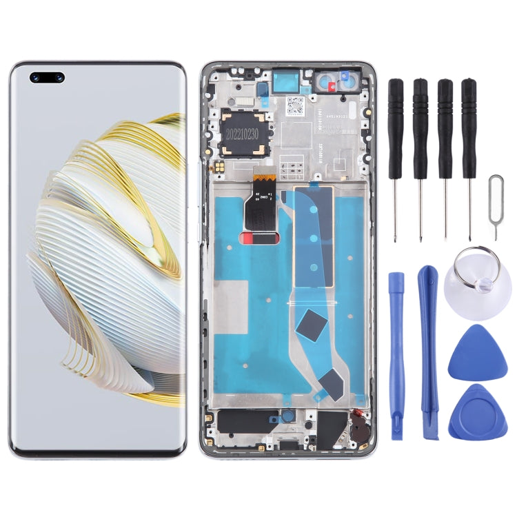 For Huawei Nova 10 Pro Original LCD Screen Digitizer Full Assembly with Frame, For Huawei Nova 10 Pro (Original) For Huawei Nova 10 Pro (Original) Silver