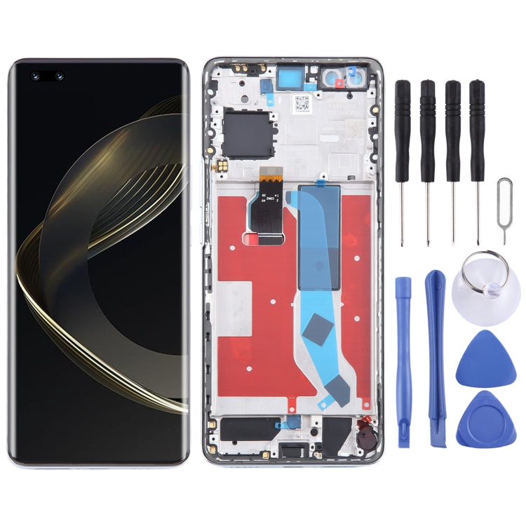 For Huawei Nova 11 Pro Original LCD Screen Digitizer Full Assembly with Frame, For Huawei Nova 11 Pro (Original) For Huawei Nova 11 Pro (Original) Silver