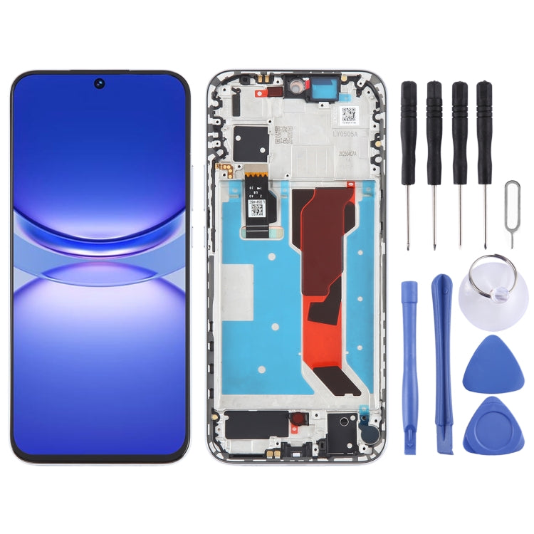 For Huawei nova 12 Lite Original LCD Screen Digitizer Full Assembly with Frame, For Huawei nova 12 Lite(Original) For Huawei nova 12 Lite(Original) White