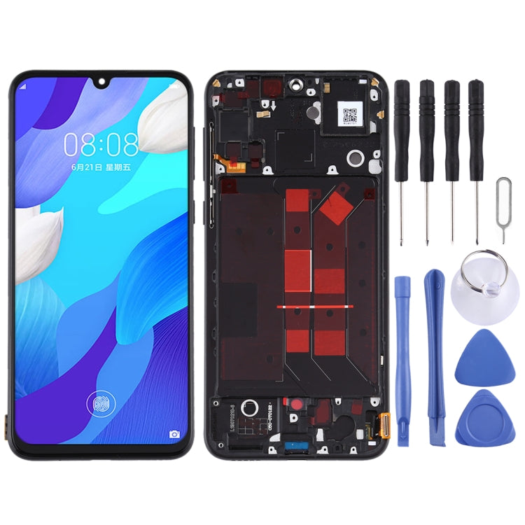 LCD Screen and Digitizer Full Assembly with Frame for Huawei Nova 5, For Huawei Nova 5 For Huawei Nova 5