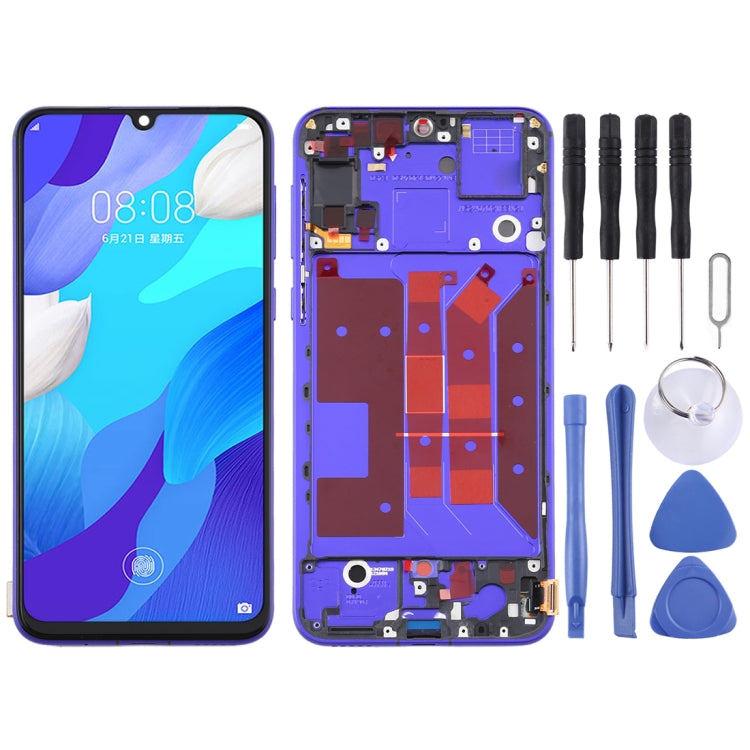 LCD Screen and Digitizer Full Assembly with Frame for Huawei Nova 5 Pro, For Huawei Nova 5 Pro For Huawei Nova 5 Pro Purple
