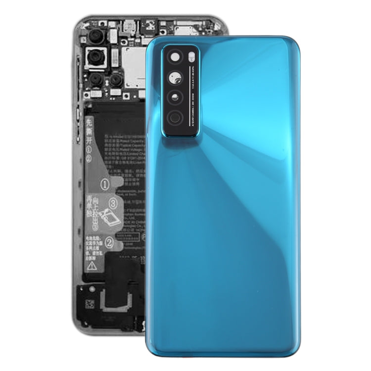 Original Battery Back Cover With Camera Lens Cover for Huawei Nova 7 5G, For Huawei Nova 7 5G (Original) For Huawei Nova 7 5G (Original) Green