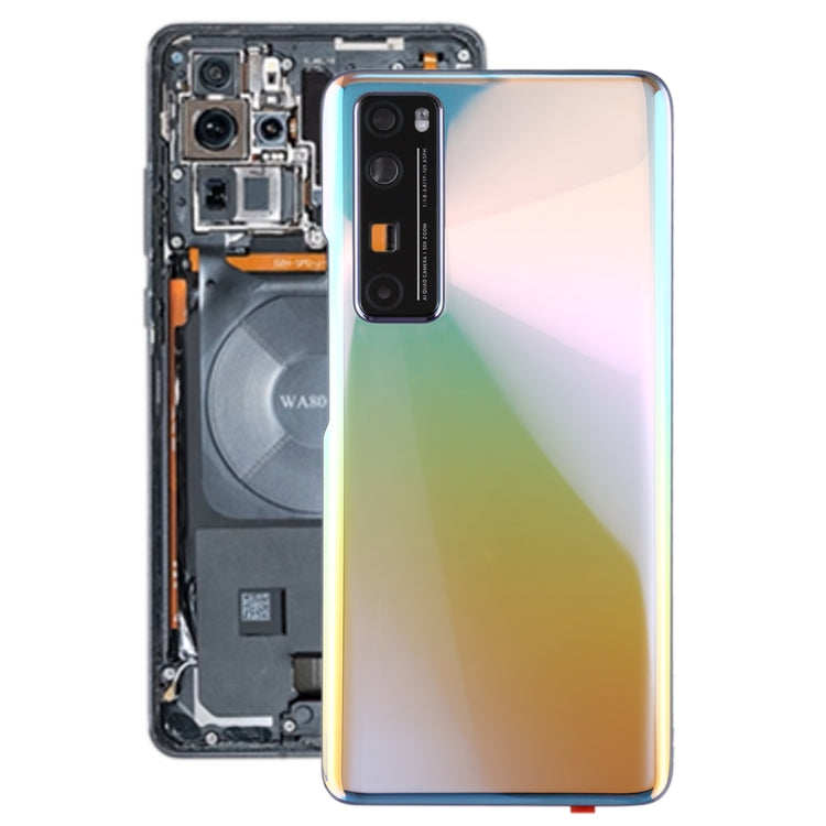Original Battery Back Cover with Camera Lens Cover for Huawei Nova 7 Pro 5G, For Huawei Nova 7 Pro 5G(Original) For Huawei Nova 7 Pro 5G(Original) Silver