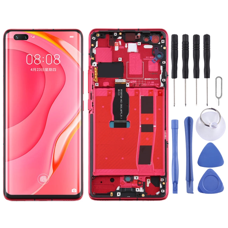 LCD Screen and Digitizer Full Assembly with Frame for Huawei Nova 7 Pro 5G, For Huawei Nova 7 Pro 5G (Original), For Huawei Nova 7 Pro 5G For Huawei Nova 7 Pro 5G Red