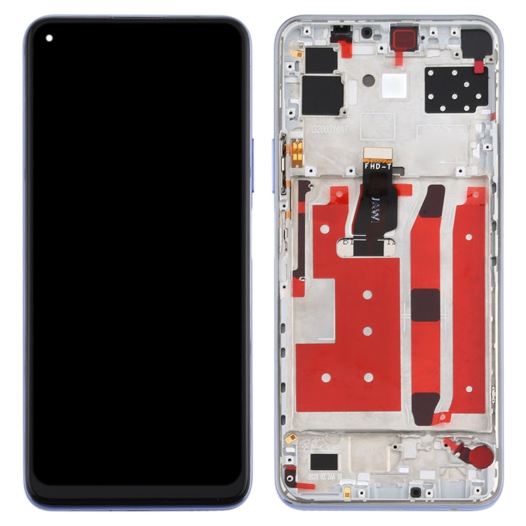 LCD Screen and Digitizer Full Assembly with Frame for Huawei Nova 7 SE, For Huawei Nova 7 SE